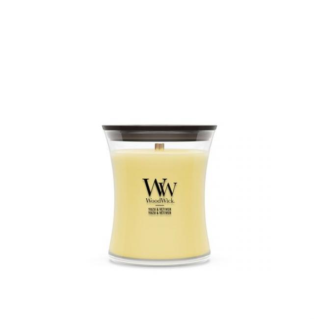 Bougie parfum&eacute;e moyenne jarre yuzu et v&eacute;tiver